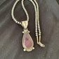 Navajo Purple Sugilite Pendant with Pearls | Sterling Silver Necklace | Authentic Native American Handmade | 4928