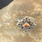 Native American Women's Navajo Sugilite Spiny Oyster Inlay Ring | Sz 6 | 11288