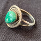 Native American Turquoise Navajo Old Pawn Ring | Sterling Silver | Sz 8.75 | 4714