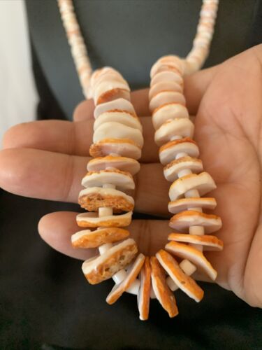 Navajo Turquoise, Orange Spiny Oyster, Pink Shell Necklace | Sterling Silver | Authentic Native American | Graduated | 28" | 12257
