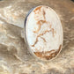 Native American Women's Wild Horse Turquoise Ring | Sz 8 | Sterling Silver | 14027