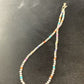 Navajo Pearls 4mm Multi-Color Bead Necklace | Sterling Silver | 18" | Single Strand | Southwestern