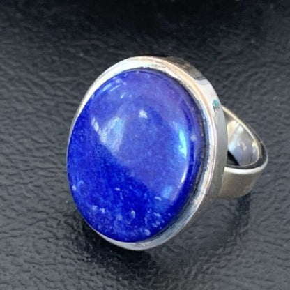 Navajo Blue Lapis Lazuli Ring | Sterling Silver | Sz 6 | Authentic Native American Handmade | 10403