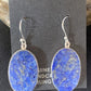 Native American Blue Lapis Lazuli Dangle Drop Earrings | Sterling Silver | 1" | 14090