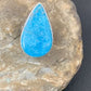 Navajo Blue Kingman Turquoise Ring | Sterling Silver | Sz 6.5 | Authentic Native American Handmade | 11614