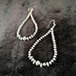 Navajo Pearls Sterling Silver Earrings | Handmade Native American Jewelry | Southwestern | 10200