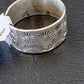 Native American Men's Wide Band Ring | Navajo Stamped Sterling Silver | Sz 11.5 | 10968