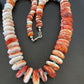 Navajo Turquoise & Red Spiny Oyster Necklace | Sterling Silver | Authentic Native American | Graduated | 22" | 10589