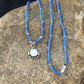 Navajo Opal Pendant with Lapis Beads | Sterling Silver Necklace | 17" | Authentic Native American Handmade | 10122