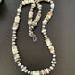 Men's Navajo Pearl Necklace with Wild Horse Turquoise Pendant | Sterling Silver | Single Strand | 10474