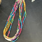 Multi-Color Shell Heishi Necklace | Sterling Silver | 22" | Authentic Native American Handmade | 14816