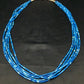 Navajo Lapis Lazuli Tube Heishi Bead 5-Strand Necklace | Sterling Silver | Authentic Native American Handmade | 4197