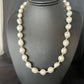 Native American White Freshwater Pearl Necklace | Gold Filled Beads | 20" | 14322