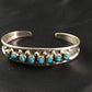 Children's Navajo Blue Turquoise Bracelet | Sterling Silver | Authentic Native American Handmade | 10183