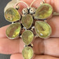 Navajo Dragonfly Pendant | Faceted Green Peridot Cluster | Authentic Native American Sterling Silver | Multi-Stone | 2.25" | 12741