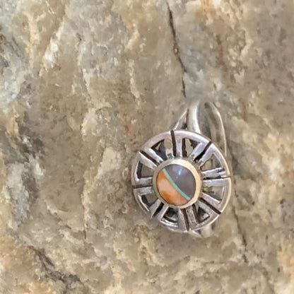 Navajo Purple Sugilite Spiny Oyster Inlay Ring | Sz 7.5 | Authentic Native American Handmade | 11190