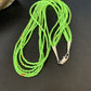 Native American Green Gaspeite Rice Heishi Necklace | 5 Strand | Sterling Silver | 20" | 12928