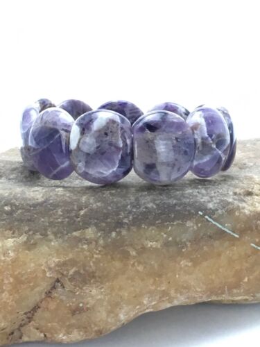 Native American Purple Charoite Stretch Bracelet | Elastic | 7.25" Adjustable | 3016