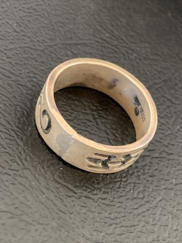 Native American Navajo Stamped Sterling Silver Pueblo Ring | Sz 7 | 11979 - Masha USA