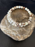 Navajo Wild Horse Turquoise Bead Bracelet | Stainless Steel | Authentic Native American Handmade | 12935
