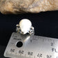 Navajo Women's White Mother of Pearl Ring | Sterling Silver | Sz 8 | Authentic Native American Handmade | 1718