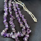Navajo Purple Amethyst Liquid Heishi Necklace Pendant | Sterling Silver Tubes | Authentic Native American Handmade | 869