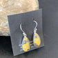 Native American Women's Navajo Bumblebee Jasper Earrings Set | Sterling Silver | Handmade | 1561