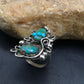 Navajo Multi-Stone Turquoise Ring | Sterling Silver | Sz 8.75 | Native American Handmade | 3182