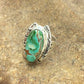 Native American Men's Navajo Royston Turquoise Ring | Sterling Silver | Sz 6.5 | 10219