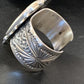 Navajo Wild Horse Turquoise Cuff Bracelet | Sterling Silver | Authentic Native American Handmade | 1418