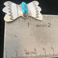 Kingman Turquoise Pin | Navajo Sterling Silver | Authentic Native American | 8666
