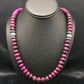 Navajo Purple Sugilite Bead Necklace | Sterling Silver | 23" | Authentic Native American Handmade | 4178