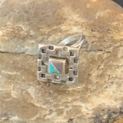 Native American Women's Navajo Blue Turquoise Sugilite Inlay Ring | Sz 7 | 11286