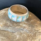 Navajo Blue Turquoise Inlay Ring | Sterling Silver | Sz 11 | Authentic Native American Handmade | 12562