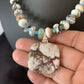 Men's Navajo Wild Horse Turquoise Pendant Necklace | Sterling Silver | Authentic Native American Handmade | 10265