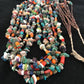 Native American Santo Domingo Multi-Stone Bead Necklace | 36" | 1254