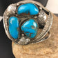 Navajo Old Pawn Bisbee Turquoise Cuff Bracelet | Sterling Silver | Native American | 8281