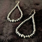 Navajo Pearls Sterling Silver Earrings | Handmade Native American Jewelry | Southwestern | 10200