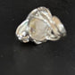 Women's White Baroque Pearl Adjustable Ring | Sterling Silver | Sz 7.5 | 14262