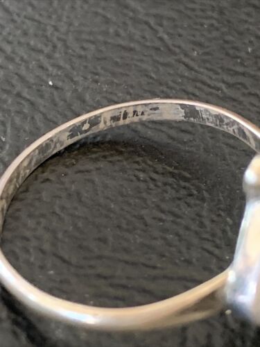Southwestern Old Pawn Navajo Blue Turquoise Ring | Sterling Silver | Sz 8 | 10784