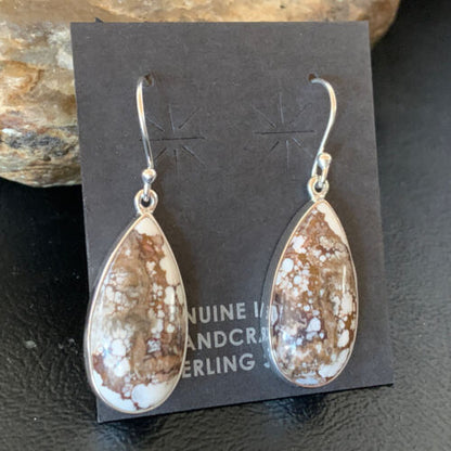 Southwestern Women's Navajo Wild Horse Earrings | Sterling Silver | Authentic Native American Handmade | 12780