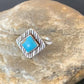 Navajo Blue Turquoise Ring | Sterling Silver | Sz 6.5 | Authentic Native American Handmade | 10776