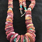 Authentic Native American Navajo Necklace | Purple Spiny Oyster & Turquoise | Sterling Silver | 24" Graduated