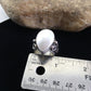 Navajo White Mabe Pearl Ring | Sterling Silver | Sz 7 | Authentic Native American Handmade | 01714