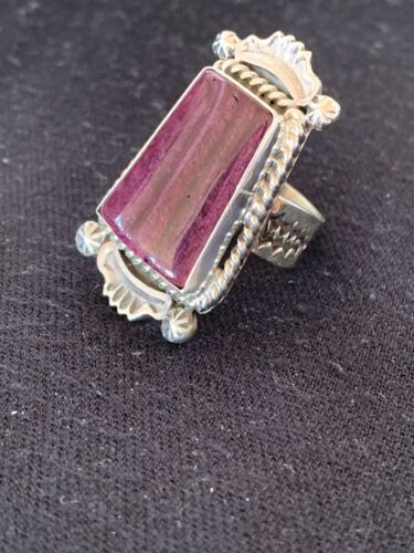 Native American Men's Purple Spiny Oyster Ring | Sterling Silver | Sz 10 | 426