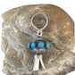 Navajo Turquoise Naja Pendant | Sterling Silver | Native American Handmade | 1" | 1047