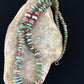 Native American Navajo Green Turquoise Spiny Necklace | Sterling Silver | 28" | 10060