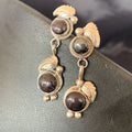Navajo Purple Sugilite Post Dangle Earrings | Sterling Silver | Authentic Native American Handmade | 1591