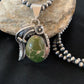 Men's Royston Turquoise Pendant Necklace | Navajo Pearls | Sterling Silver | Authentic Native American Handmade | 2575