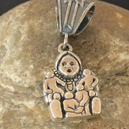 Native American Navajo Storyteller Pendant | Sterling Silver | Authentic Handmade | 2033 - Masha USA